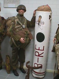 British paratrooper ready for jump