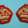 WW2 British shoulder rank badges (set)