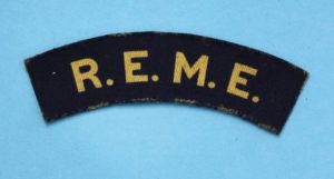 WW2 British printed REME badge