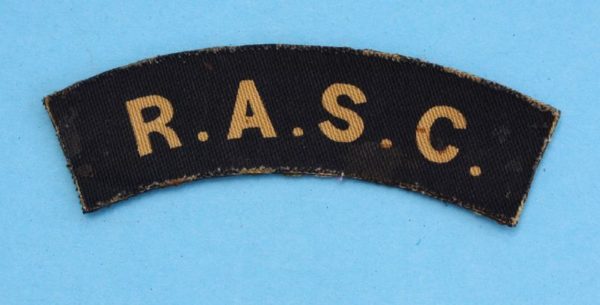 WW2 British printed RASC badge