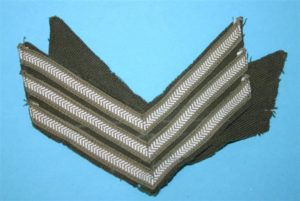 WW2 set of British Sergeant rank stripes