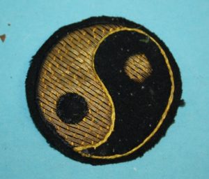 Embroidered Yin Yang badge