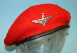 British India made paratrooper red beret