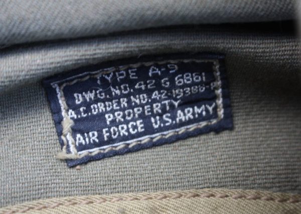 WW2 U.S. Army Air Force  A-9 flying cap rigger modified - Image 3