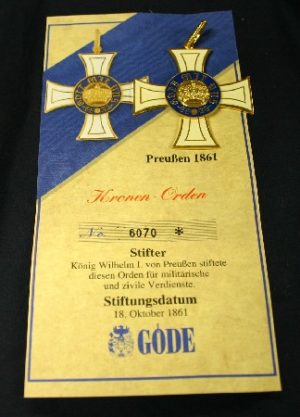 Numbered German medal