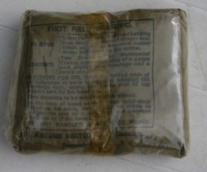 WW2 British shell dressing No.3
