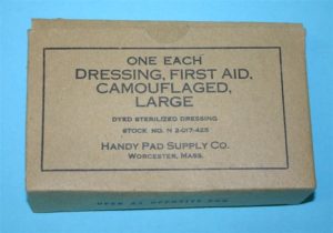 U.S. large first aid dressing in box