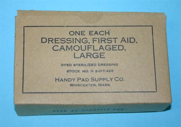 U.S. large first aid dressing in box