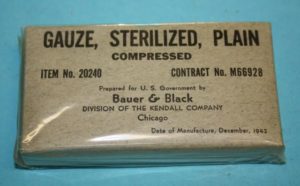 WW2 U.S. medic sterilized plain gauze (2)