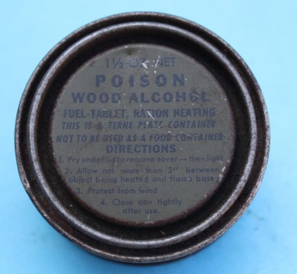 WW2 US ration heating tin - Image 2
