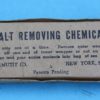 U.S. salt removing chemical