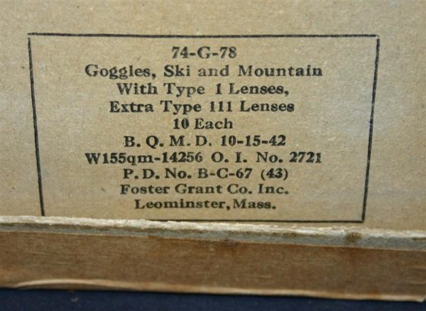 WW2 U.S. ski goggles - Image 5