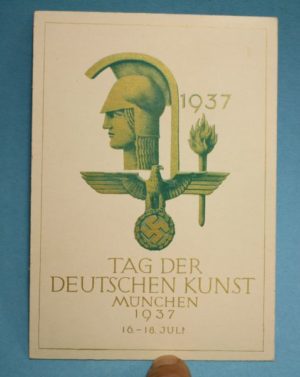 WW2 German postcard day of art