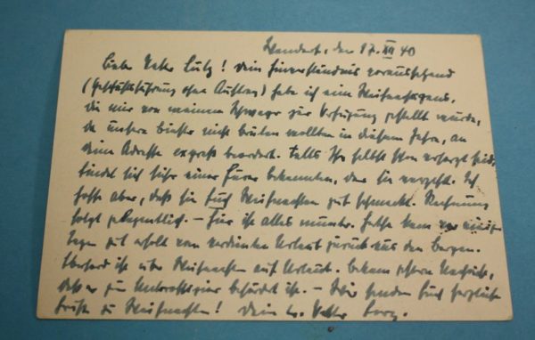 WW2 German postcard Work, Fight, Sacrifice - Image 2
