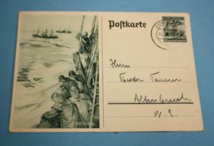 WW2 German postcard fisherman