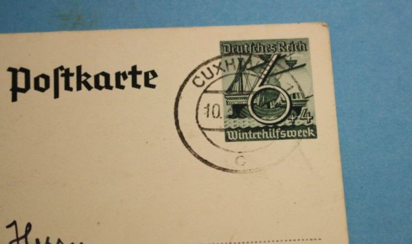 WW2 German postcard fisherman - Image 2