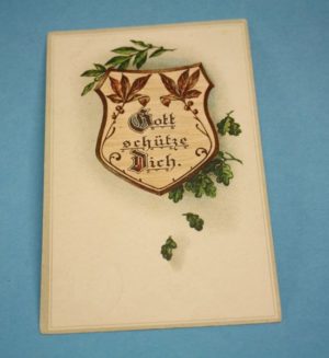 WW1 German march 1917 dated postcard
