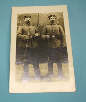 WW1 German picture postcard with 2 soldiers