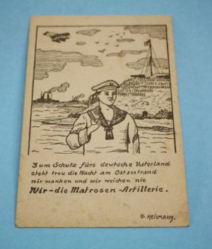 WW1 German January 1918 dated postcard