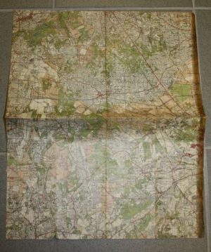 WW2 Dutch map of North West Eindhoven