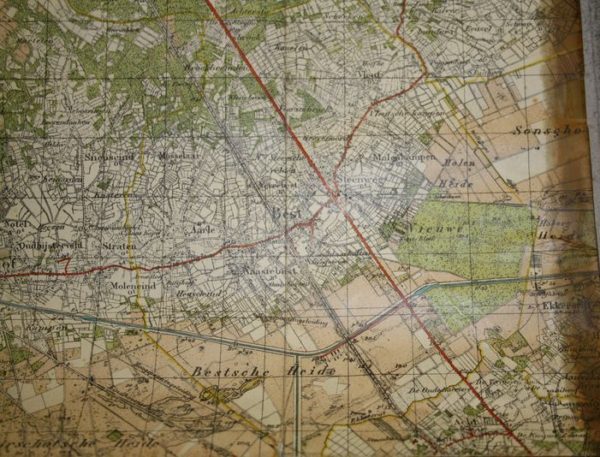 WW2 Dutch map of North West Eindhoven - Image 2