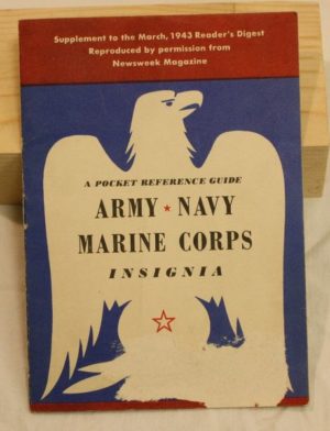 WW2 U.S. pocket reference booklet insignia