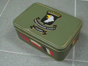 Airborne remembrance tin