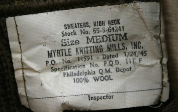 WW2 U.S. high neck sweater No.7 - Image 3