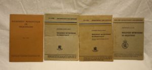 Set of 4 Dutch Military court booklets
