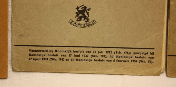 Set of 4 Dutch Military court booklets - Image 5