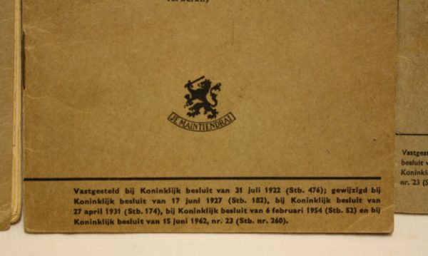 Set of 4 Dutch Military court booklets - Image 4