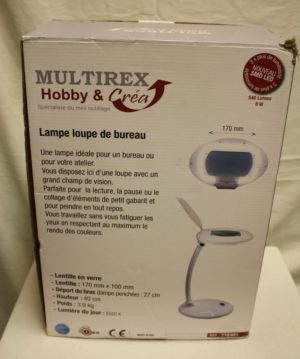 Daylight LED lamp with magnifer