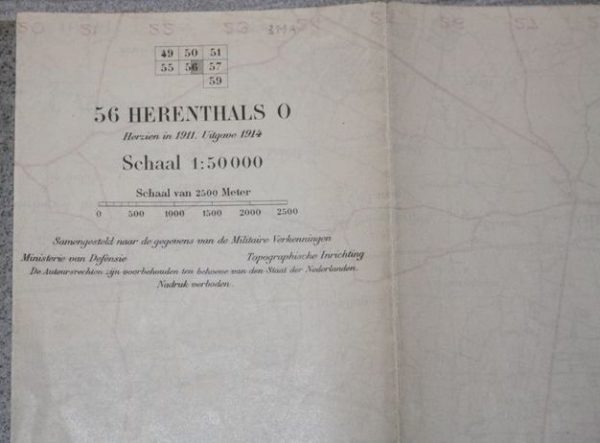 WW2 Dutch map of Herenthals - Image 3