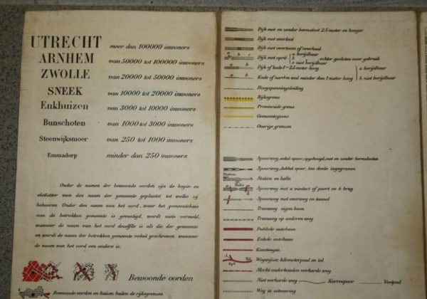 WW2 Dutch map legend - Image 2