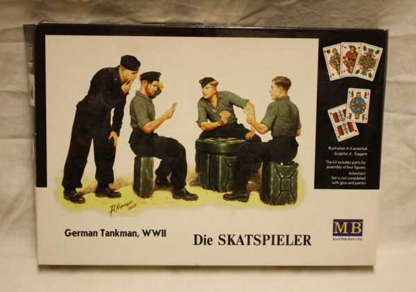 German tankman WWII playing carts.