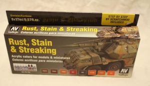 Vallejo Rust, stain & streaking set