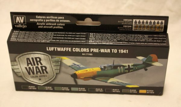 Vallejo Luftwaffe colors pre-war to 1941
