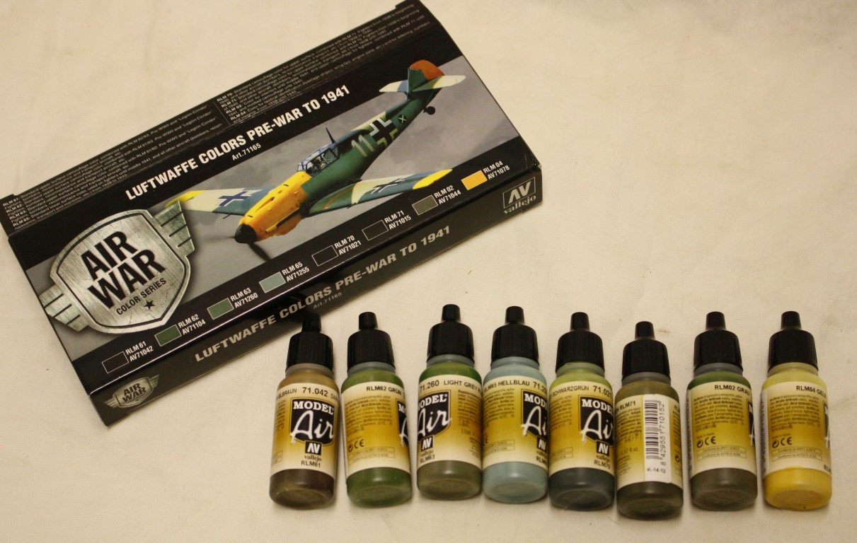 Vallejo Model Air Luftwaffe Pre-War to 1941 Set Airbrush Farbe