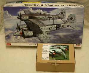 Ta154A-1 & Fw190A-8 'Mistel' + extra's