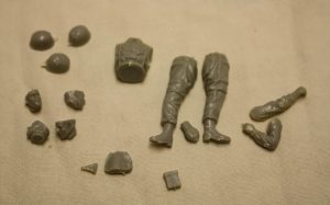 WW2 German paratrooper with multiple heads
