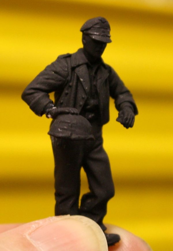 WW2 German with hand on Helmet - Image 2