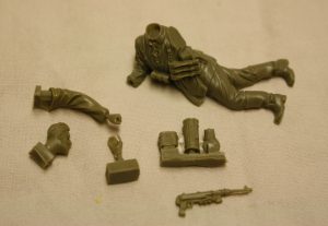 WW2 German laying soldier