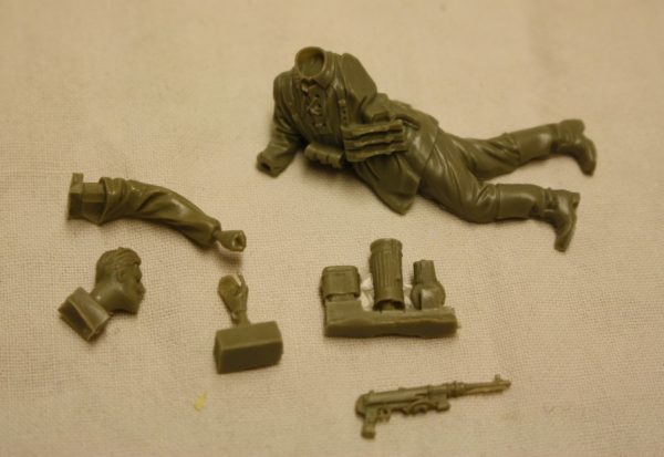 WW2 German laying soldier