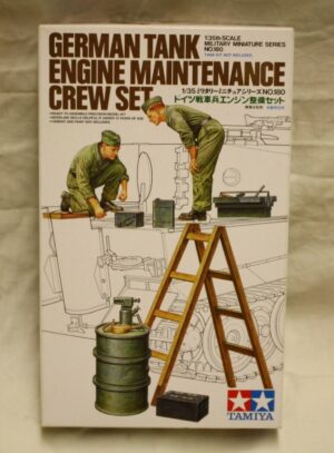 German tank engine maintenance crew set